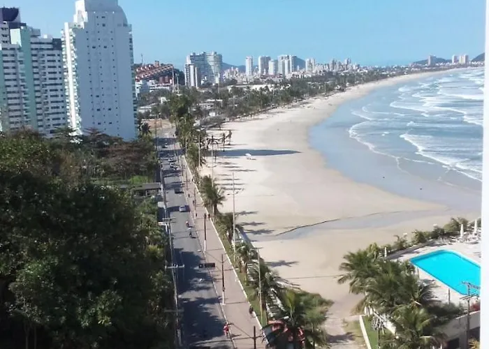 Apartamento Frente Para O Mar ,50 M Da Praia , Ar Condicionado Todos Quartos Guarujá